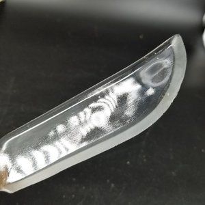 Cryst-O-Lite Depression Glass Knife Clear Fruit Cake Floral Handle 8.5"